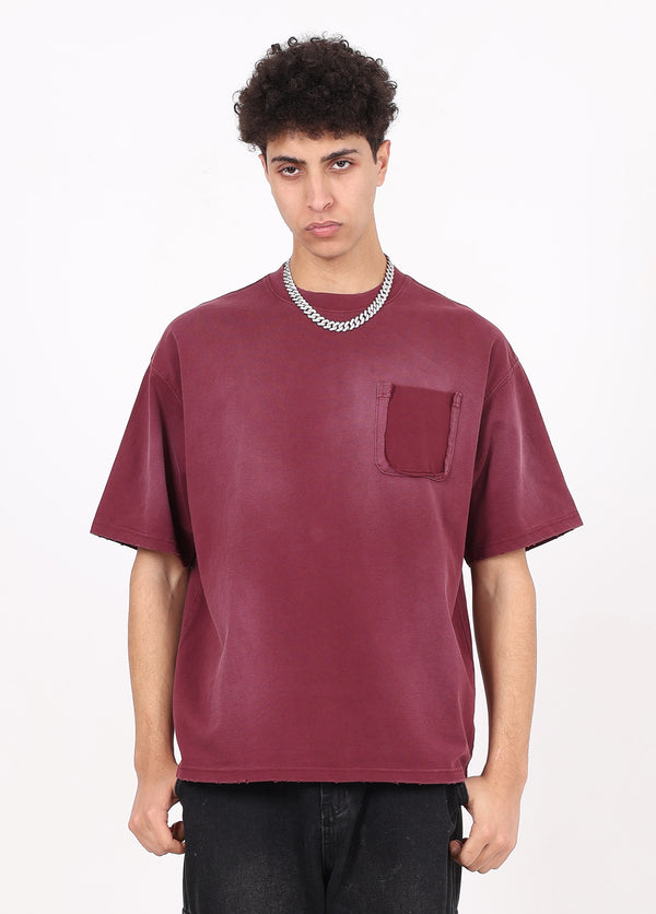Fake Pockets Distressed Tee