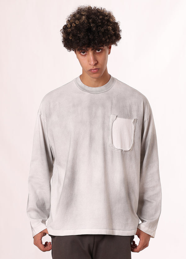 Grunge Style Monkey Wash Long Sleeve Tee