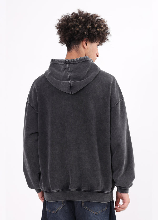 Distressed Double Yarn French Terry Hoodie