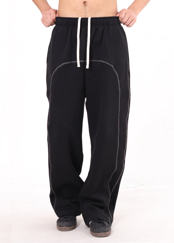 Hassel Stitch Wide Leg Sweatpants