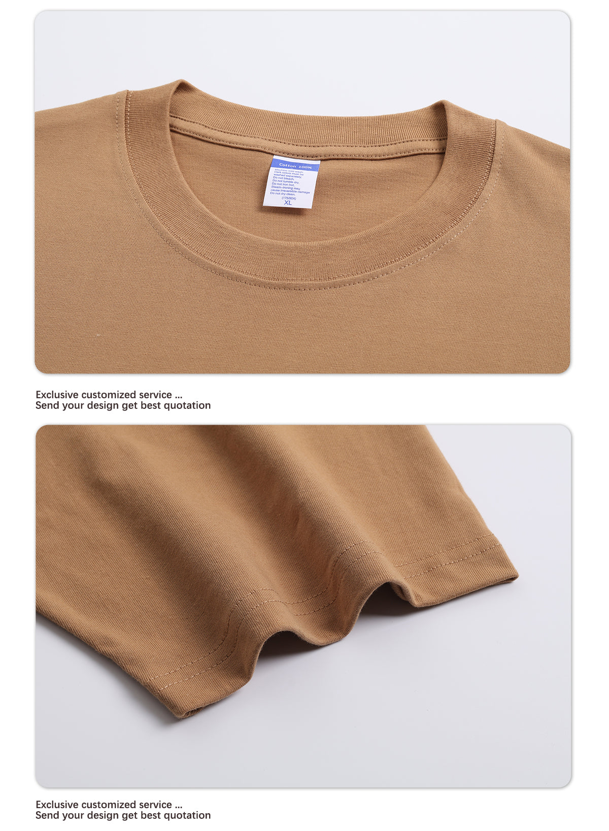 Wholesale 100% cotton 230g heavyweight solid color crew-neck short-sleeve drop-shoulder blank t-shirt