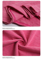 Rolled hem bamboo cotton t-shirt