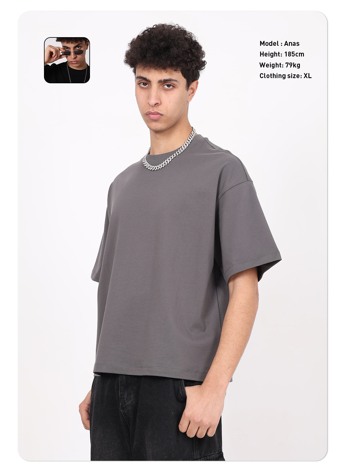 High Quality 230GSM 100% Cotton Basic Boxy Short and Wide Short-sleeve T-shirt Solid O-neck T-shirt for Men