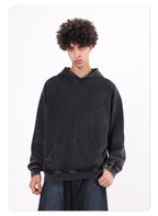 heavyweight 480grams cotton batik hoodie vintage custom washed pullover streetwear men's loose hoodie for winter
