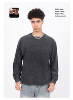 Vintage distressed long-sleeve t-shirt