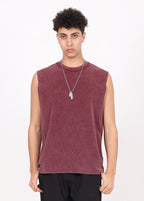 Wax Wash Grunge Tank Top