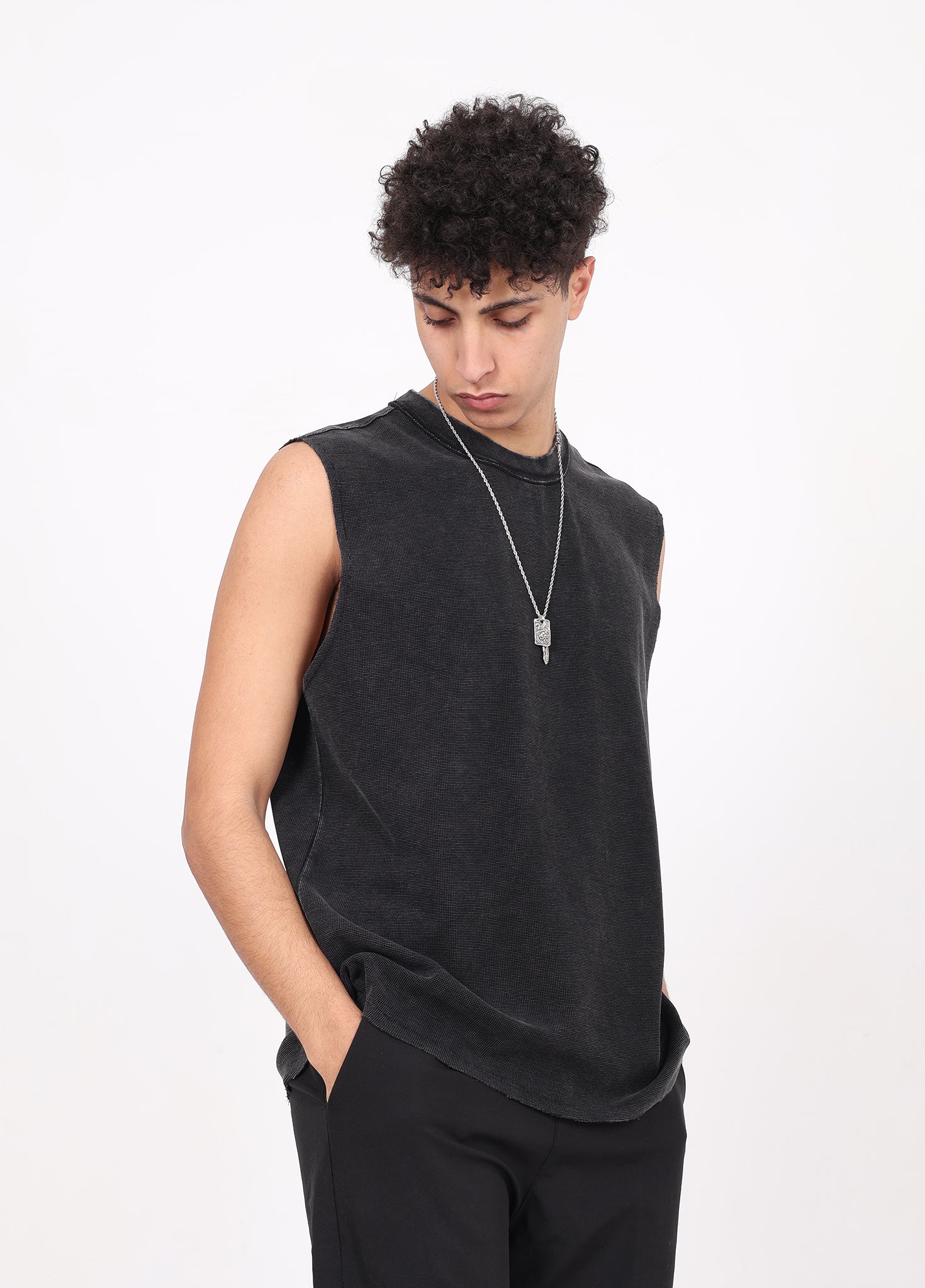 Wax Wash Grunge Tank Top