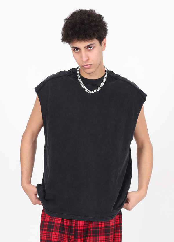 Spliced Metal Rivets Vest