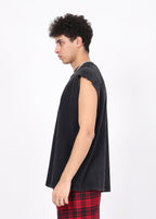 Spliced Metal Rivets Vest