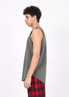 Raw-Edge Reverse stitching Vest