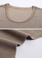 Raw-Edge Reverse stitching Vest