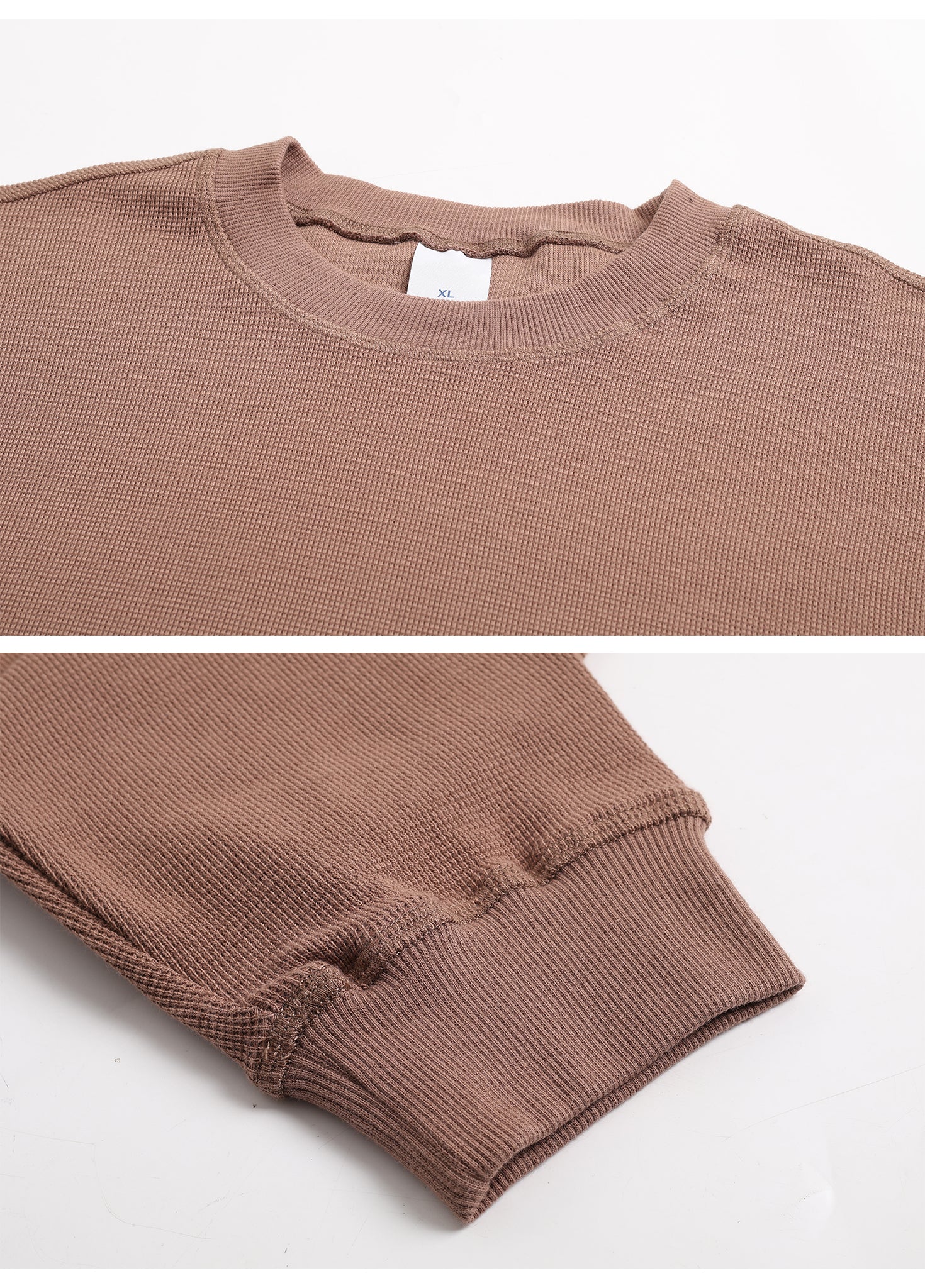 Breathable Waffle Long-sleeved T-shirt