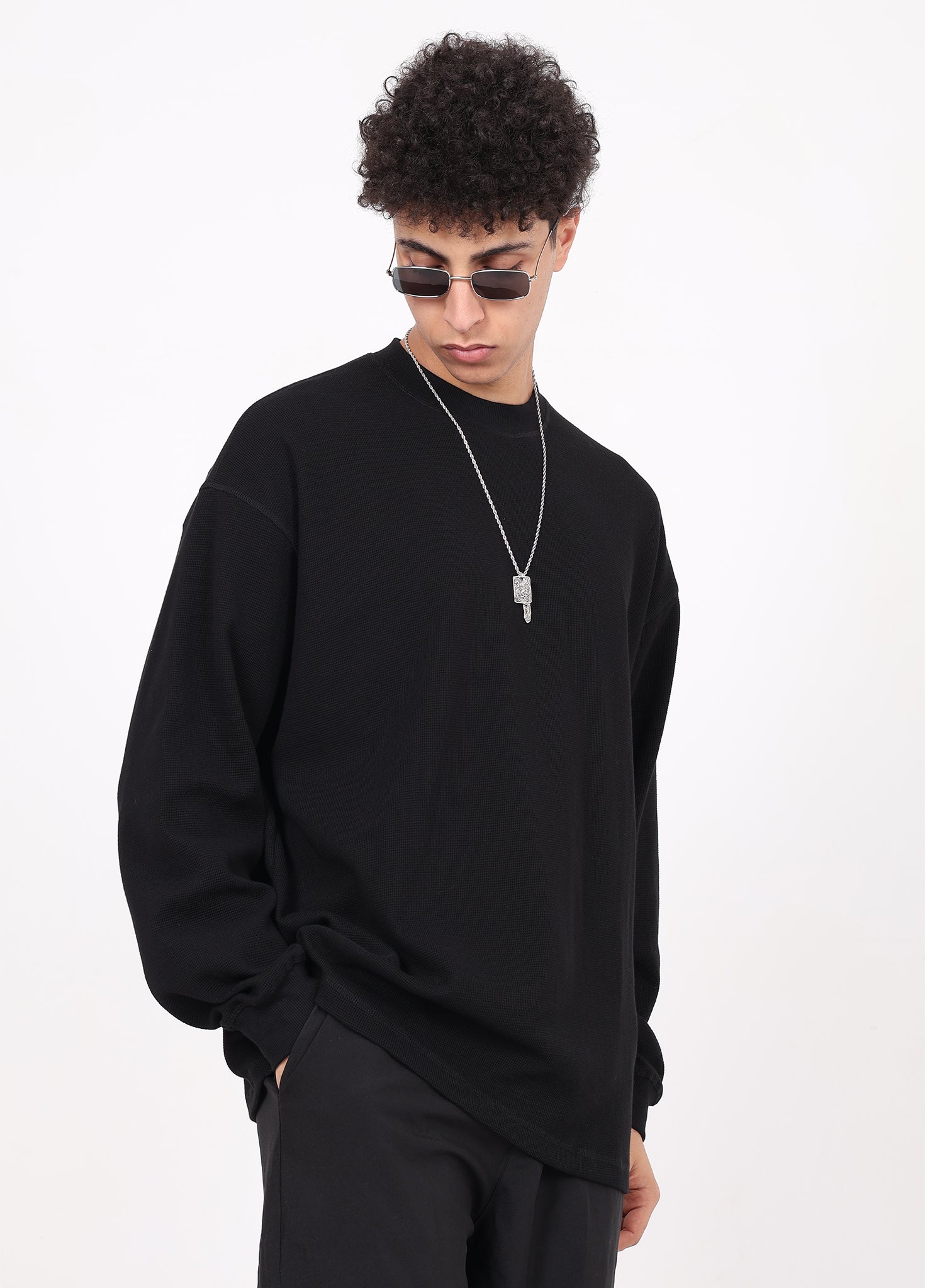 Breathable Waffle Long-sleeved T-shirt