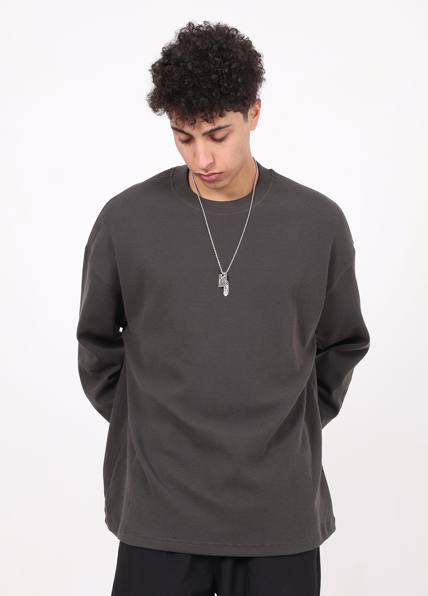 Breathable Waffle Long-sleeved T-shirt