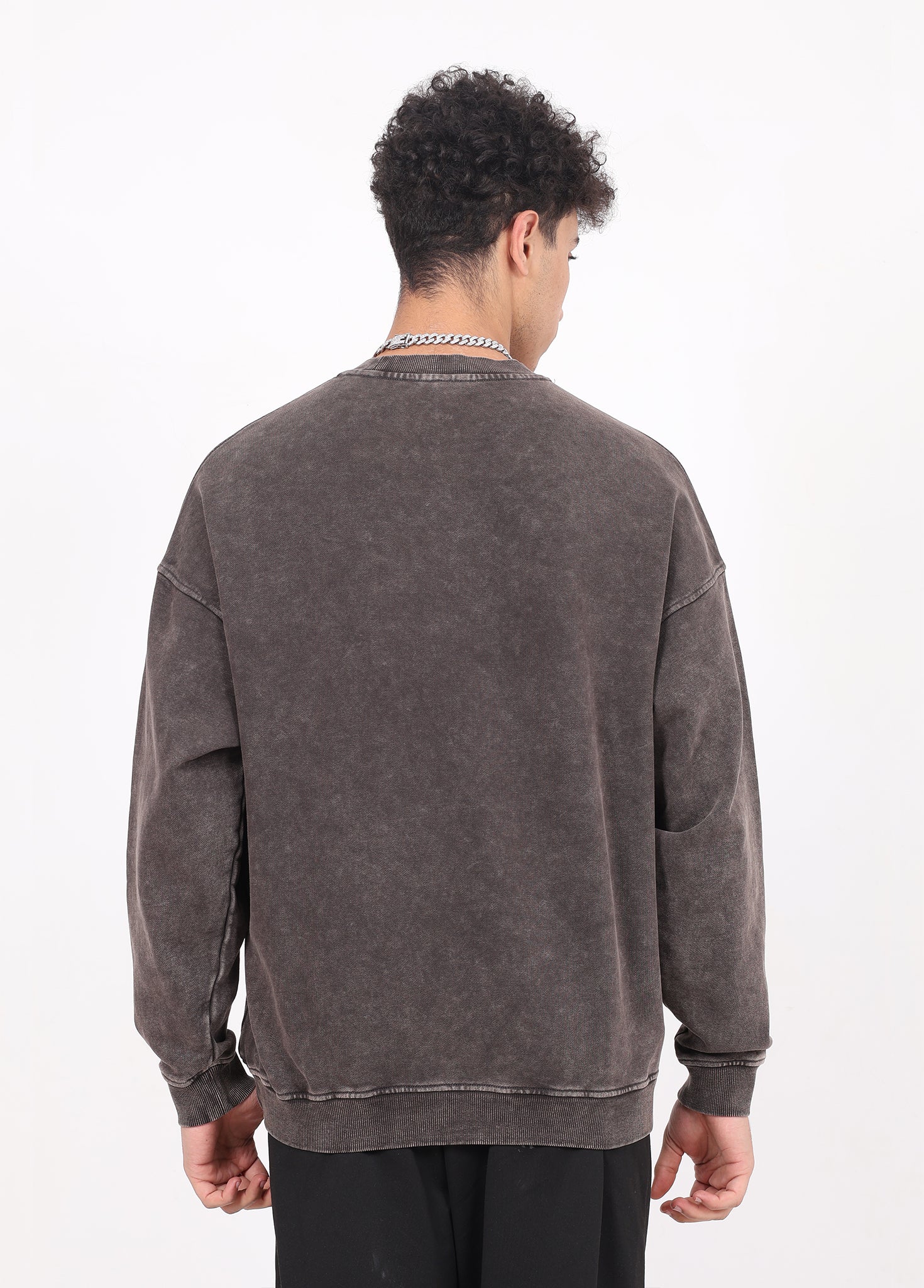 Wax Dyed Distressed Sweatshirt