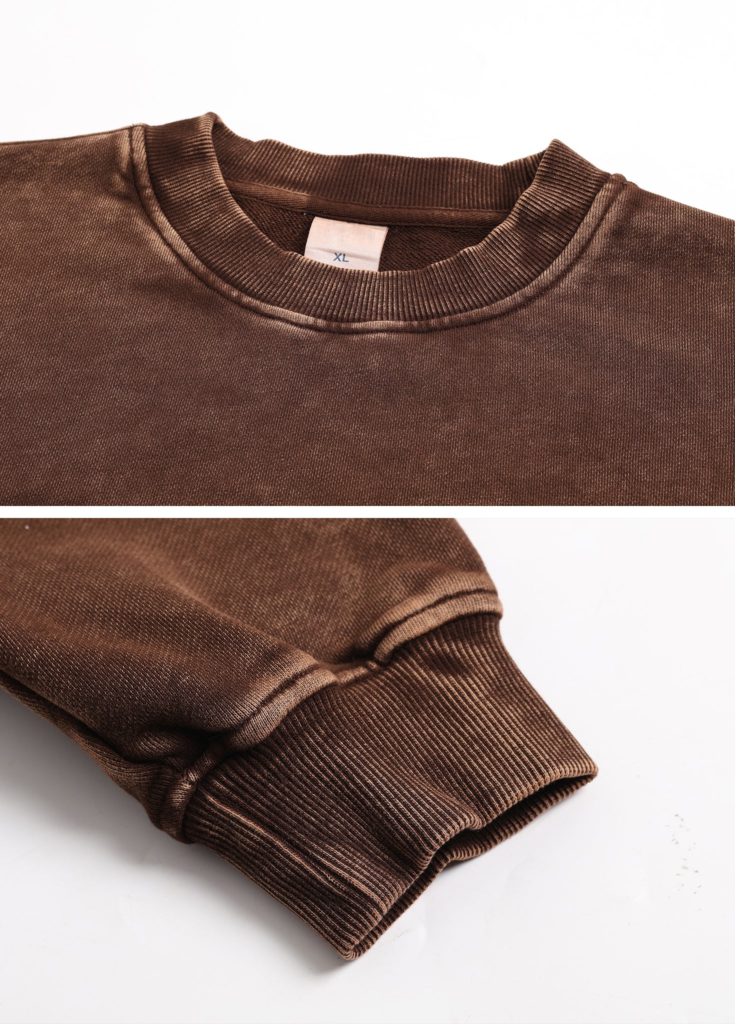Wax Dyed Distressed Sweatshirt
