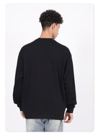 Custom Blank Graphic T-Shirt 305g Cotton Oversized T-Shirt Long Sleeve Blank Heavyweight Big and Tall T-Shirts