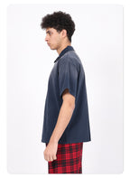 Wholesale heavyweight 275g 100% cotton washed vintage spray-stonewashed distressed ripped short-sleeve T-shirt