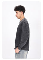 Vintage distressed long-sleeve t-shirt
