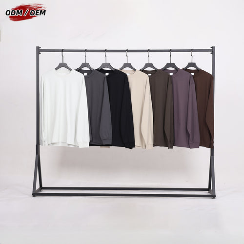 OEM 245GSM O-neck Outdoor Anti-mite Sports T-shirt with Dry Fit Honeycomb Mesh Breathable Antibacterial Long-sleeved T-shirt