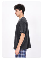Rolled hem bamboo cotton t-shirt