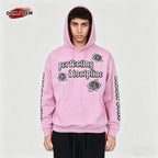 Skull Graphic Rhinestone Hoodie