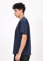 Rib Knit Patchwork Azur Wash Tee