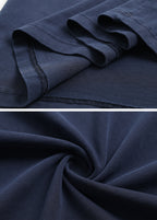 Rib Knit Patchwork Azur Wash Tee