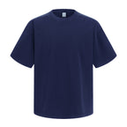 Rib Knit Patchwork Azur Wash Tee