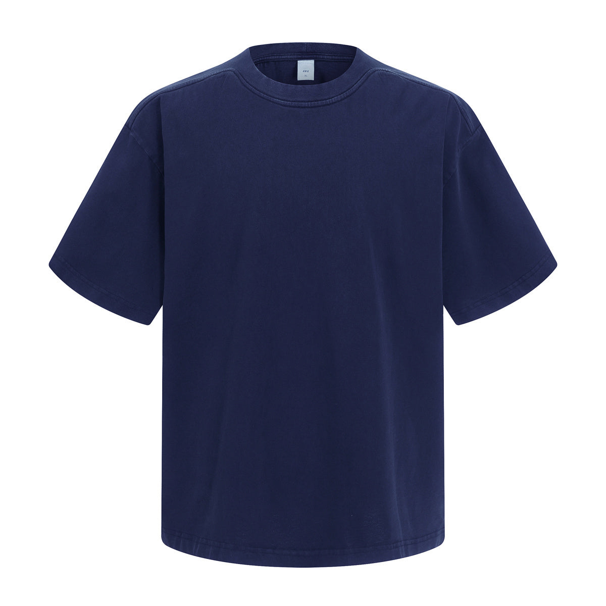 Rib Knit Patchwork Azur Wash Tee
