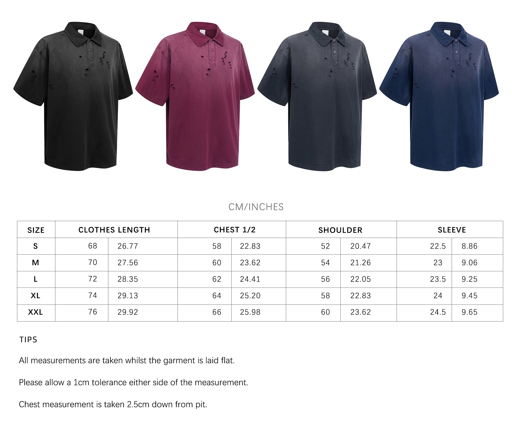 Wholesale heavyweight 275g 100% cotton washed vintage spray-stonewashed distressed ripped short-sleeve T-shirt