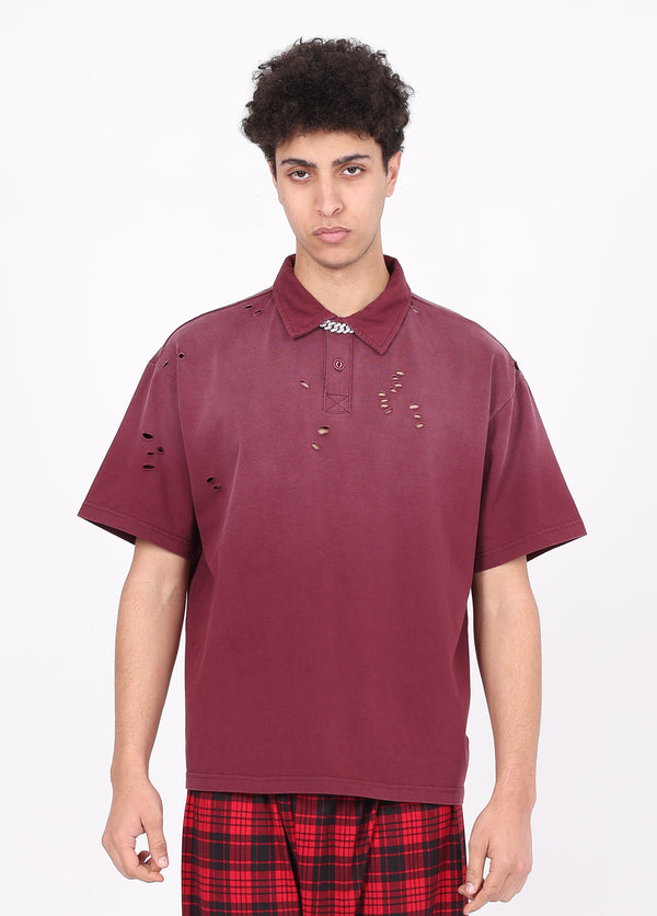 Spray-Monkey-Wash Polo t-shirt