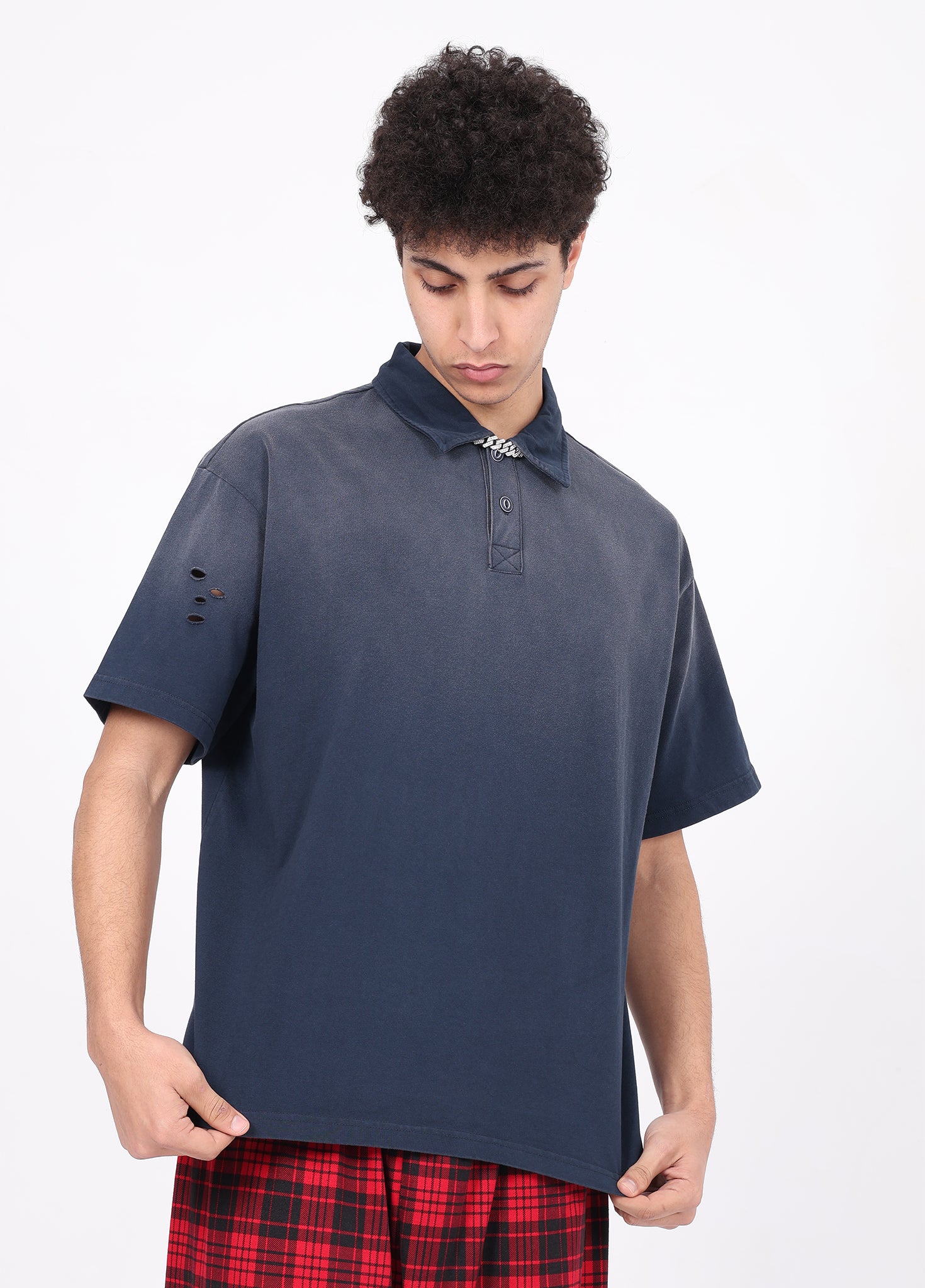 Spray-Monkey-Wash Polo t-shirt
