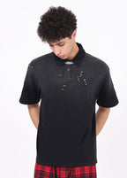 Spray-Monkey-Wash Polo t-shirt