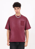 Fake Pockets Distressed Tee