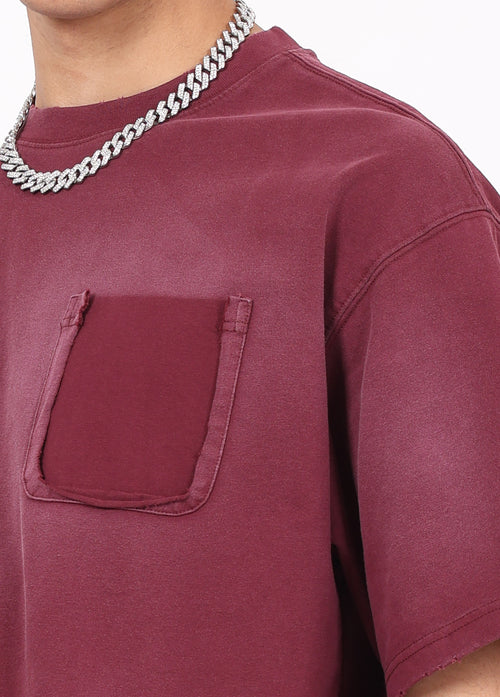 Fake Pockets Distressed Tee