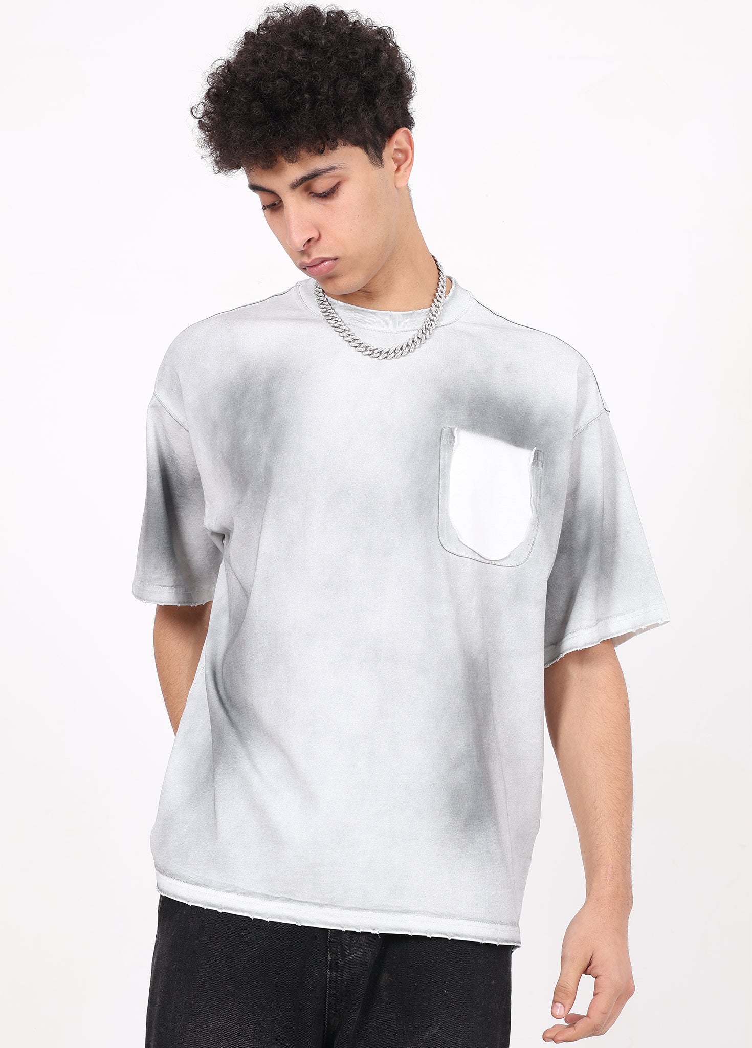 Fake Pockets Distressed Tee