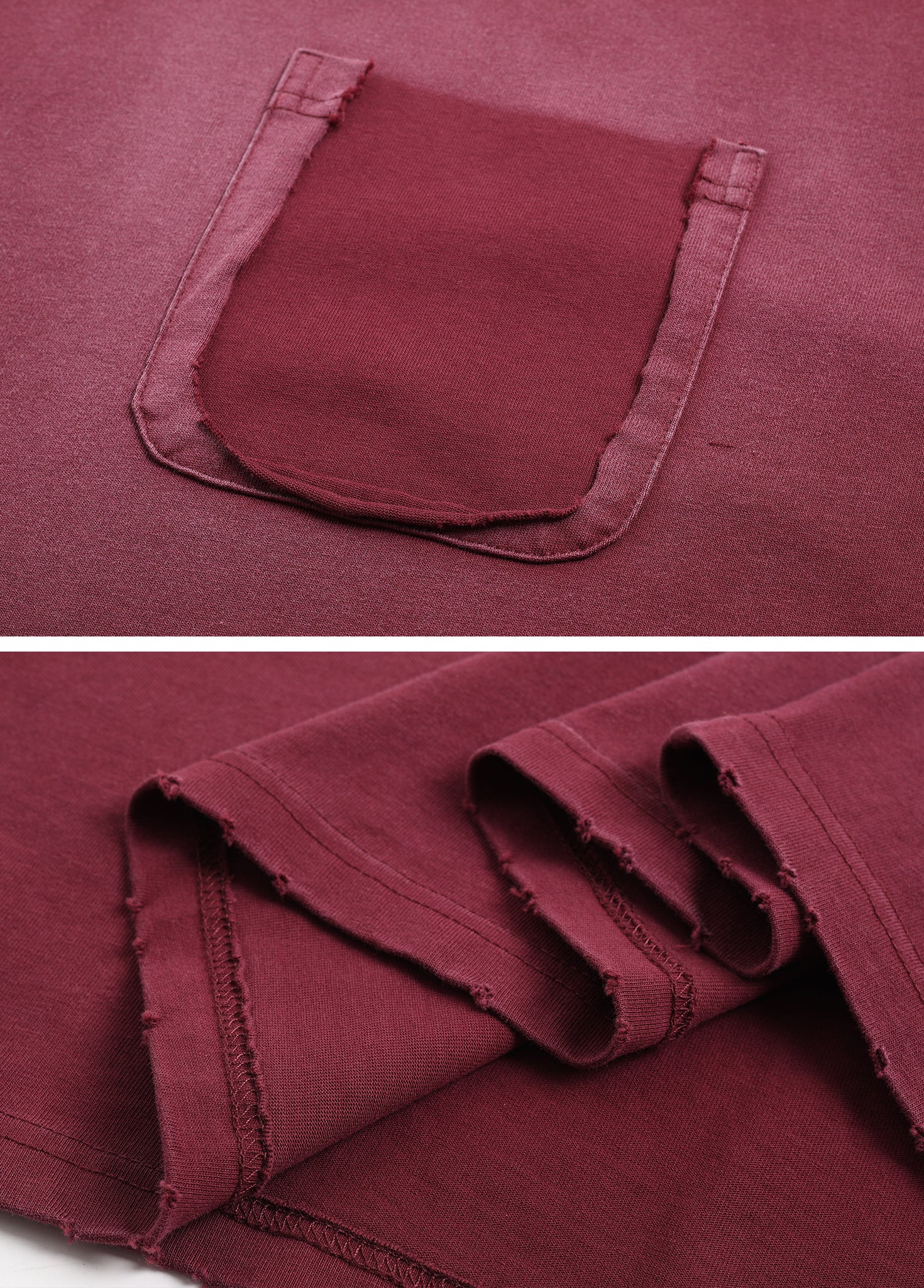 Fake Pockets Distressed Tee