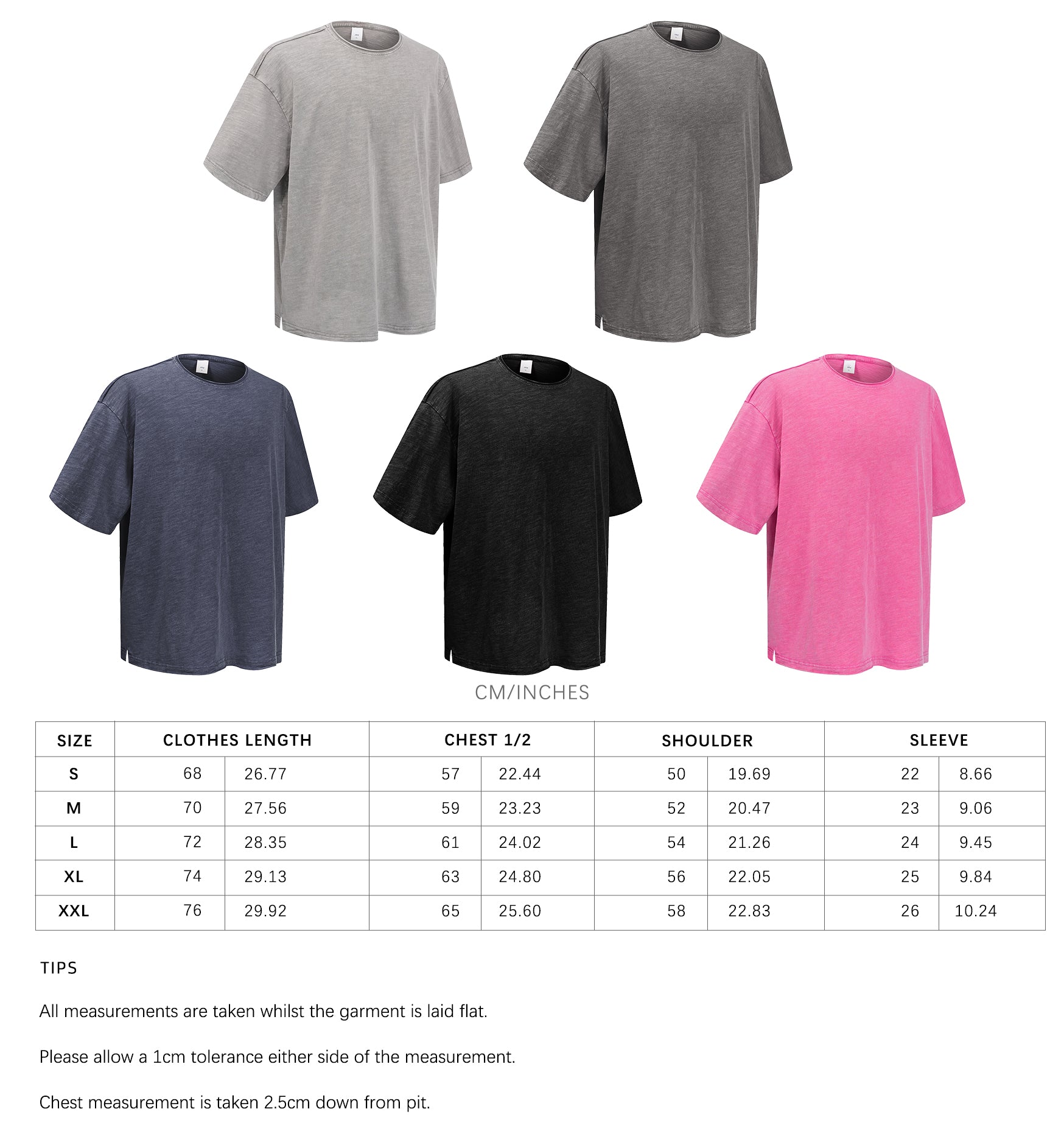 men's snowflake washed slub bamboo cotton t-shirt distressed vintage rolled hem loose-fit short sleeve casual retro t-shirt