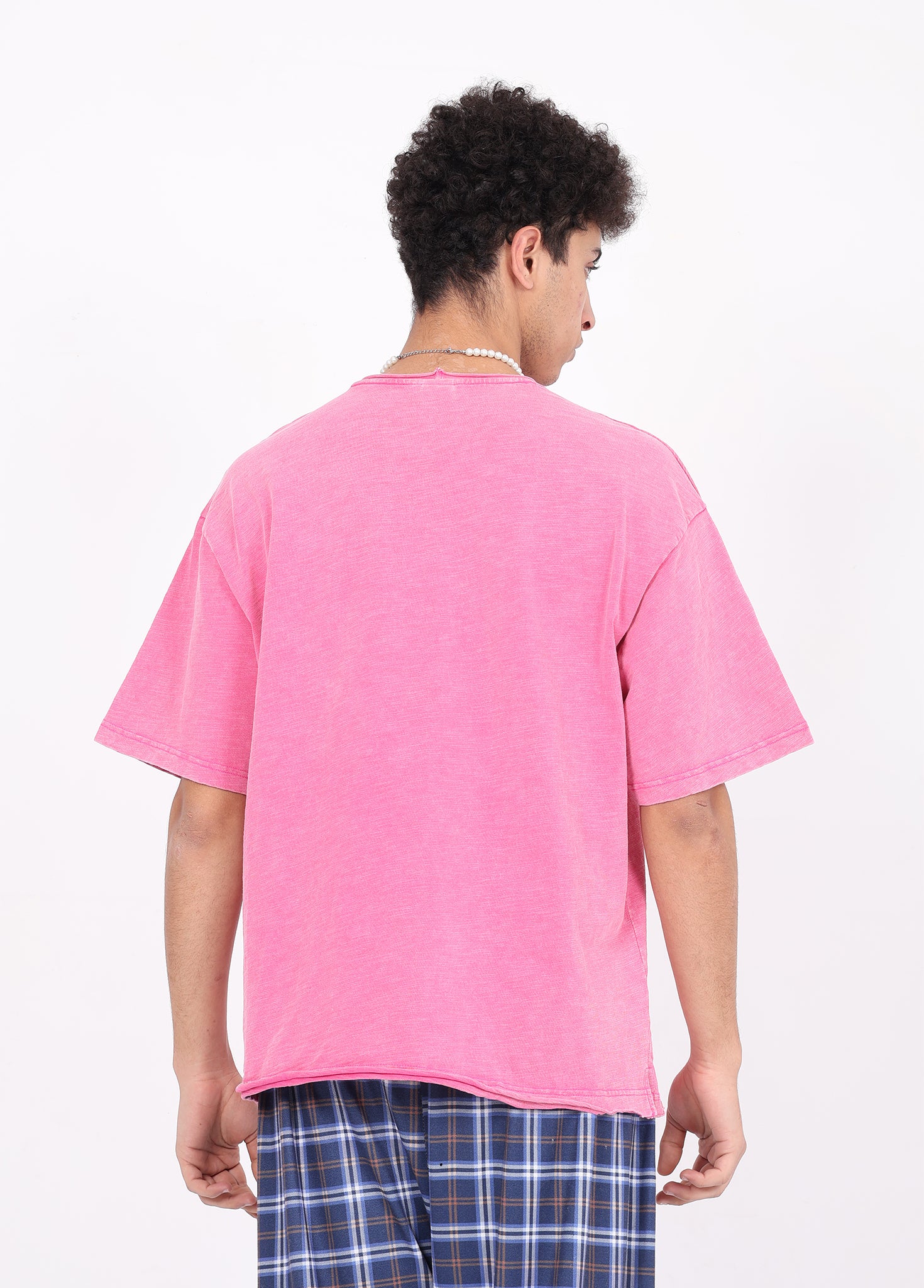 Rolled hem bamboo cotton t-shirt