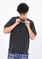 Rolled hem bamboo cotton t-shirt