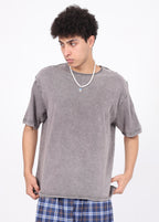 Rolled hem bamboo cotton t-shirt