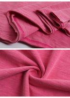 Rolled hem bamboo cotton t-shirt