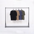 Henley Neck Batik Waffle Knit T-shirt
