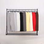 Men's 350GSM Hip Hop Casual Trousers Solid Loose Sports Pants Fleece Straight-leg Pants Custom Printed Logo Pants