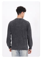 Vintage distressed long-sleeve t-shirt