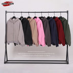 Custom Vintage Washed Hoodie Batik 370GSM Boxy Zipper-up Fleece Hoodie Men's Hooded Collar Coat for Winter