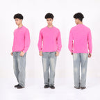 Vintage distressed long-sleeve t-shirt