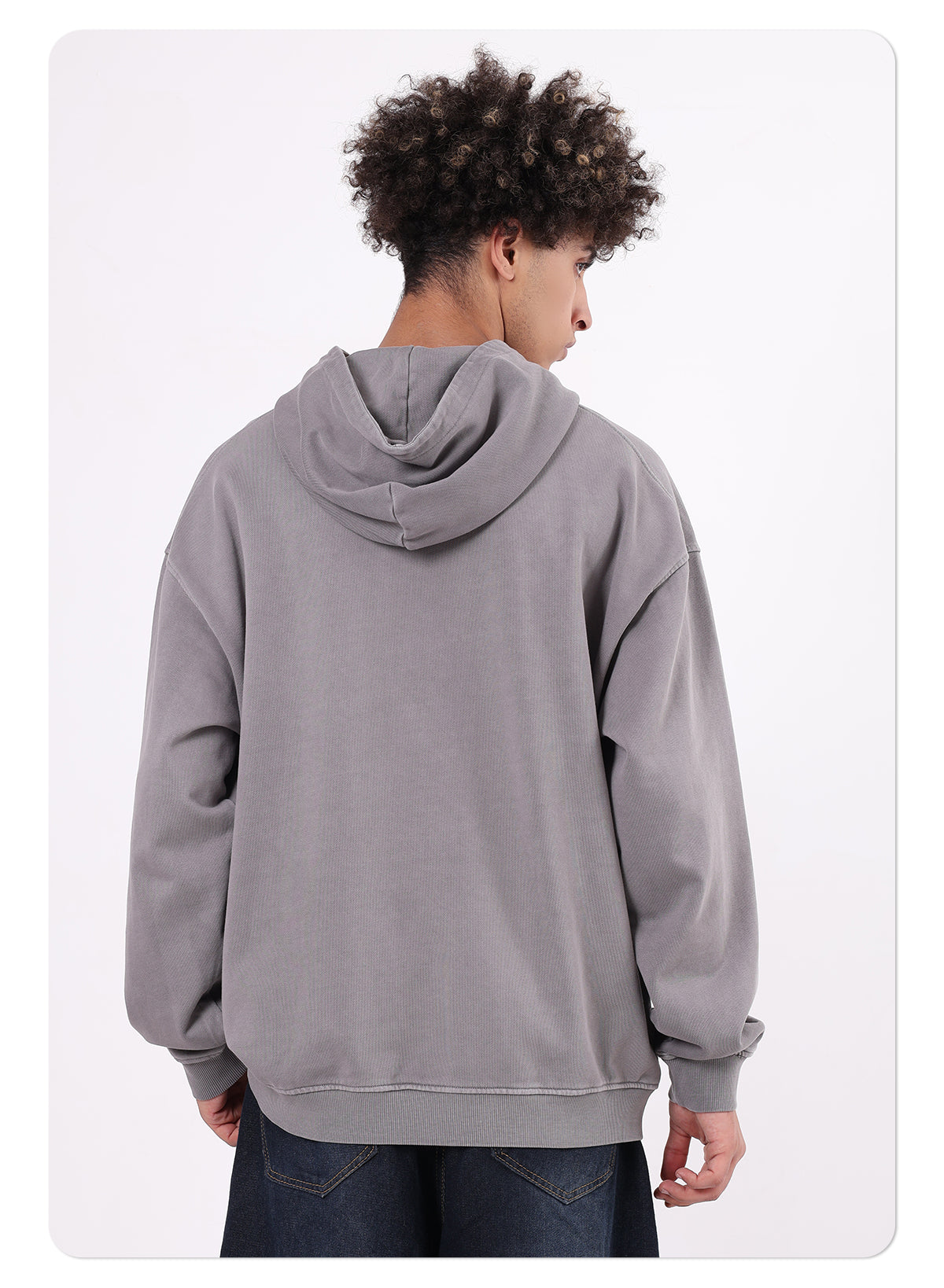 heavyweight 480grams cotton batik hoodie vintage custom washed pullover streetwear men's loose hoodie for winter