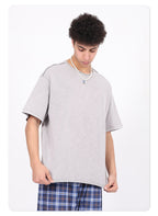 Rolled hem bamboo cotton t-shirt
